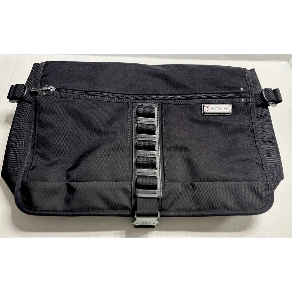 Victorinox Vintage Precision Gear Nylon Travel Messenger Attache Briefcase Bag - Picture 3 of 11